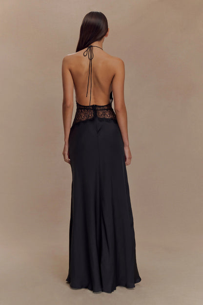Women's V-Neck Polka Dot Summer Wedding Guest Maxi Dress