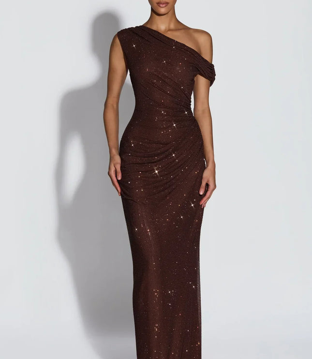 Women's V-Neck Sleeveless Wedding Guest Maxi Dress