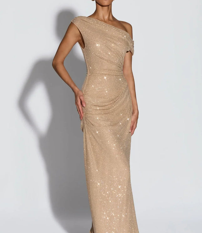 Women's V-Neck Sleeveless Wedding Guest Maxi Dress