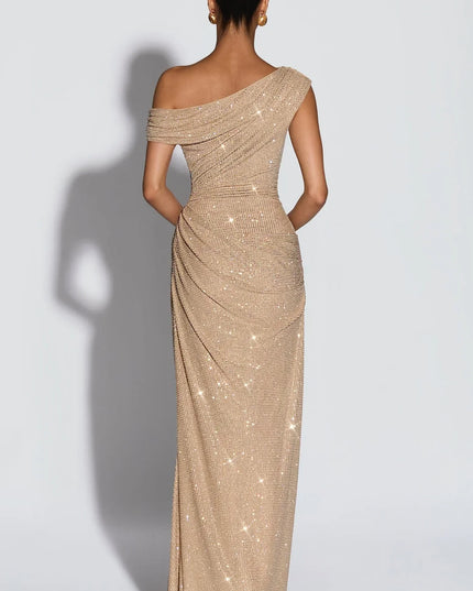 Women's V-Neck Sleeveless Wedding Guest Maxi Dress
