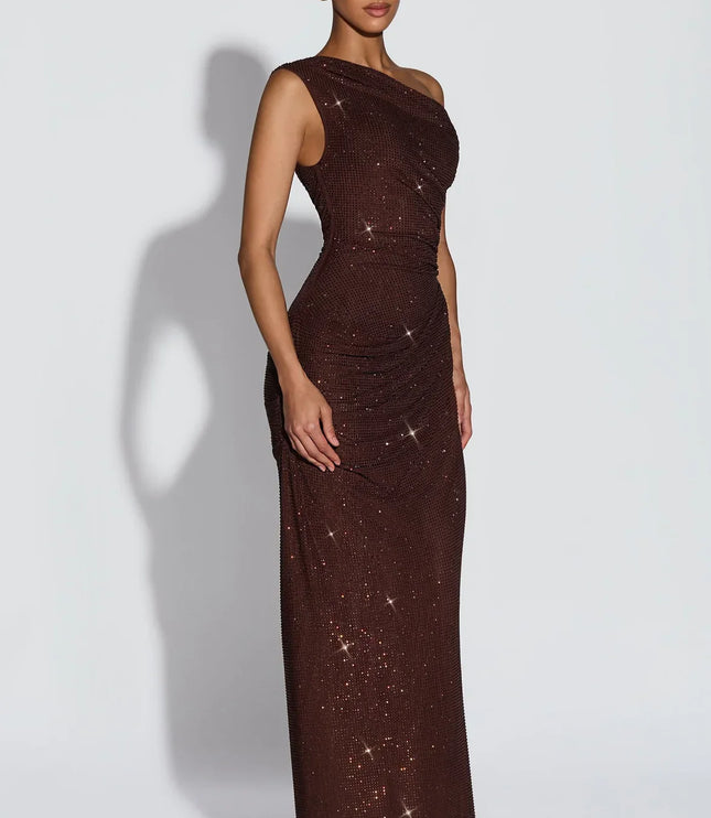 Women's V-Neck Sleeveless Wedding Guest Maxi Dress