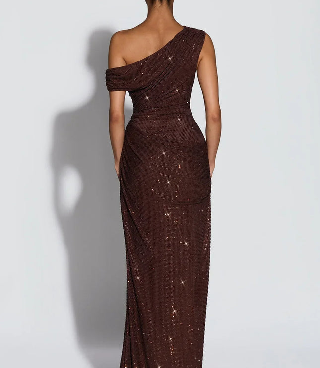 Women's V-Neck Sleeveless Wedding Guest Maxi Dress