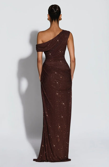 Women's V-Neck Sleeveless Wedding Guest Maxi Dress