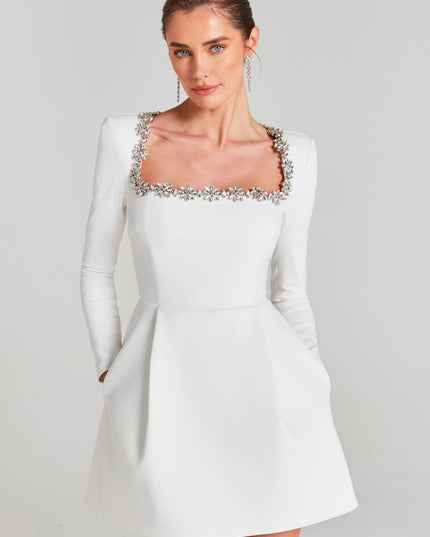 Women's Velvet Wedding Guest Mini Cocktail Party Dress