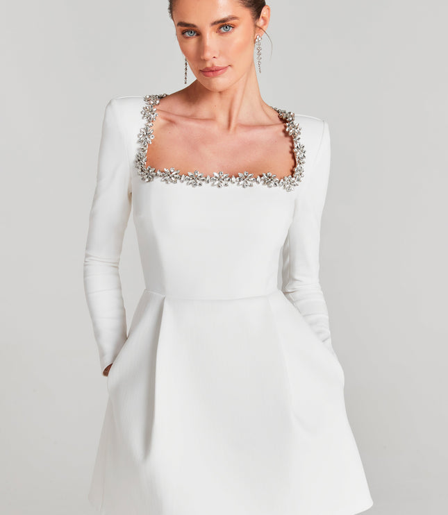 Women's Velvet Wedding Guest Mini Cocktail Party Dress