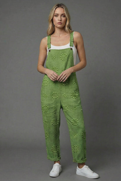 Colorblock striped wide leg romper in bright multicolor with adjustable straps and cuffed ankles